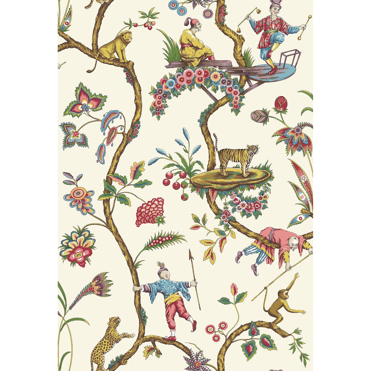 Wallpops White Chinoise Exotique Scalamandre Self Adhesive Wallpaper